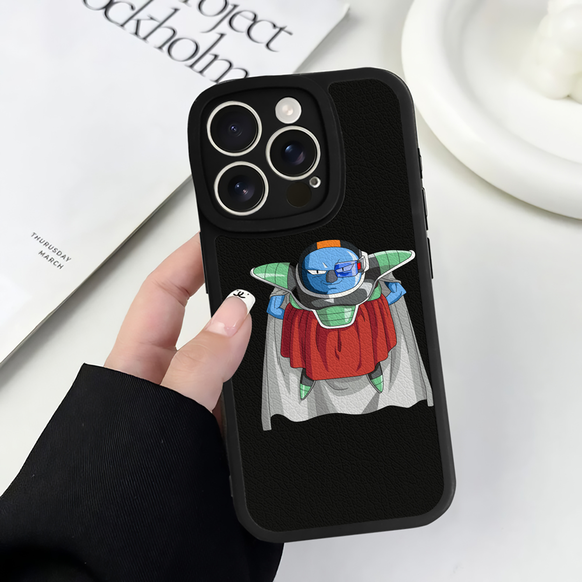 （画像用） ドラゴンボール DRAGON BALL 【iPhone 16シリーズ対応】シリコンスマホケース（レザー調） 材質：シリコン